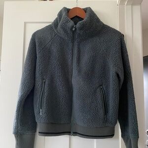 Athleta Fleece Sherpa full zip jacket - size Small